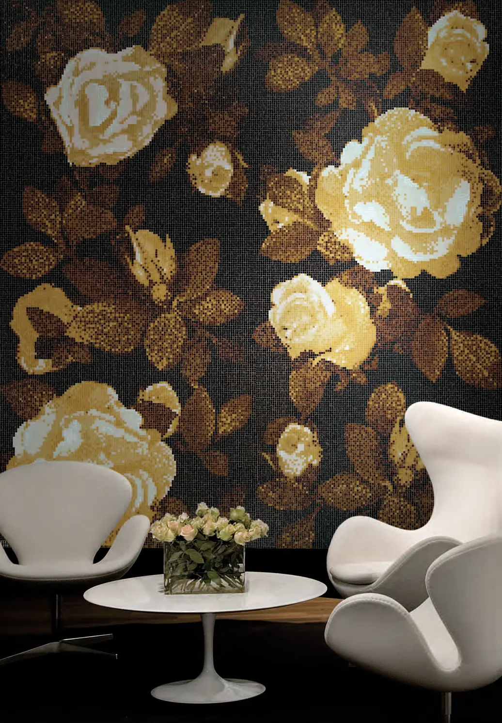 Bisazza - Springrose Nero A mosaic
