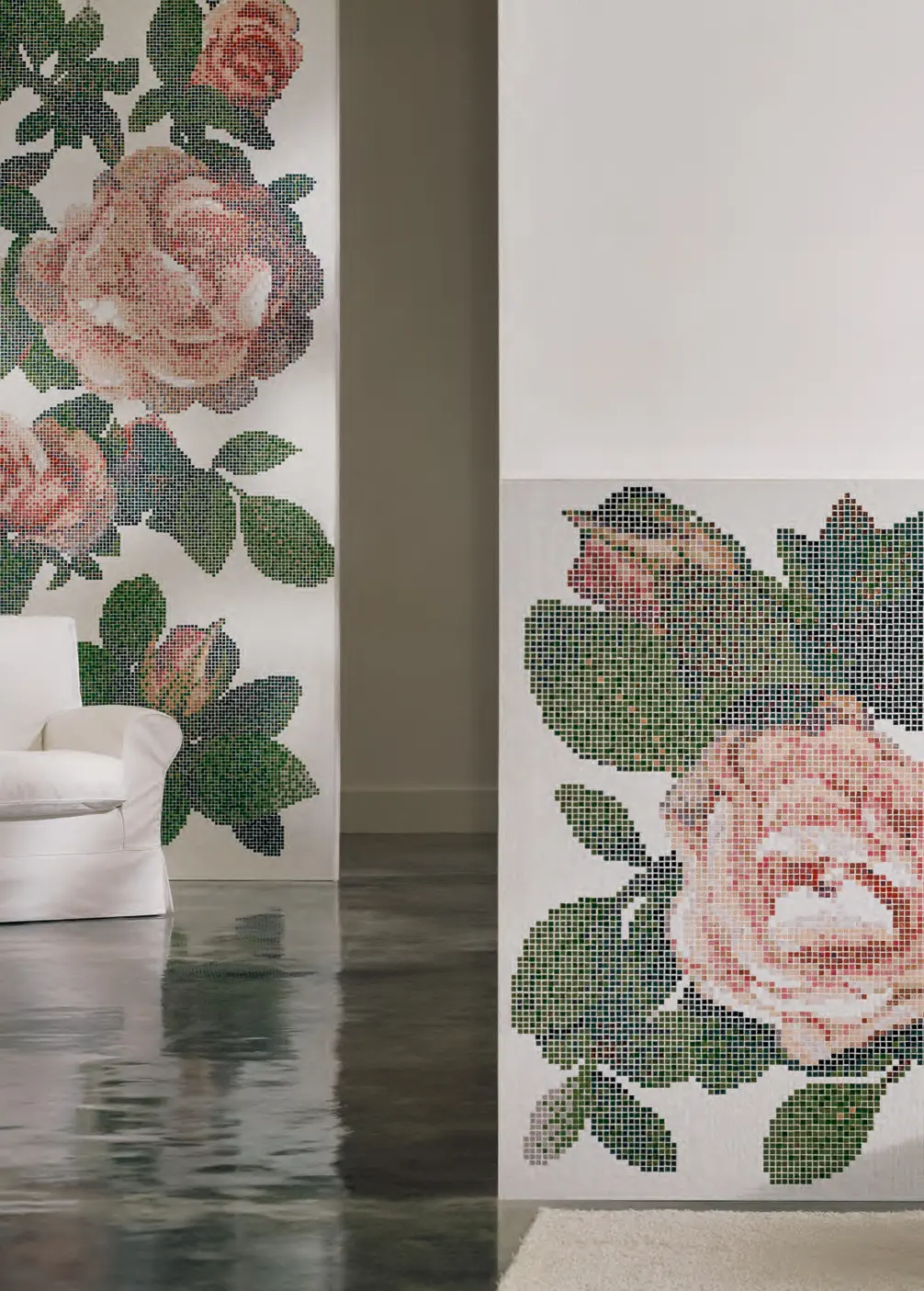 Bisazza - Springrose Nero A mosaic