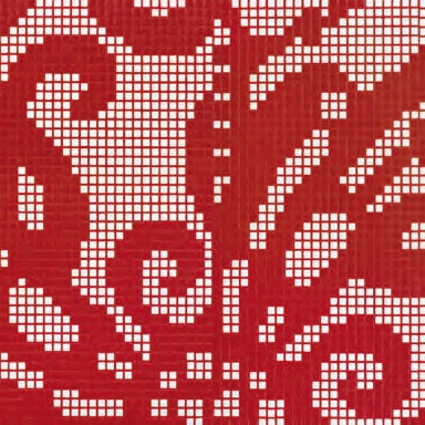 Embroidery Red mosaic