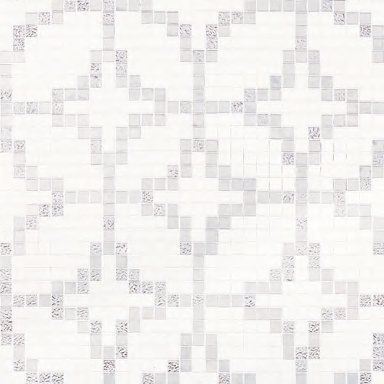 Display product Etoiles Oro Bianco mosaic from manufacturer Bisazza