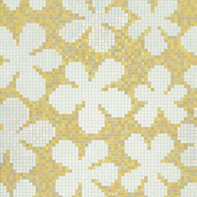 Mostra il prodotto Glass Flowers Amber mosaic del produttore Bisazza