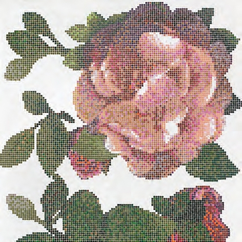 Afficher le produit Springrose Bianco A mosaic du fabricant Bisazza