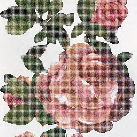 Afficher le produit Springrose Bianco B mosaic du fabricant Bisazza