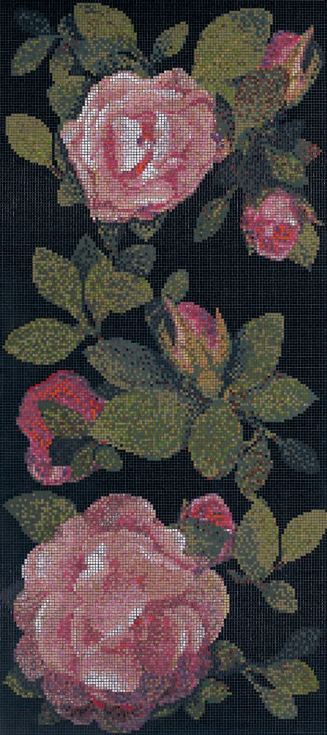 Produkt Springrose Nero A mosaic des Herstellers Bisazza anzeigen