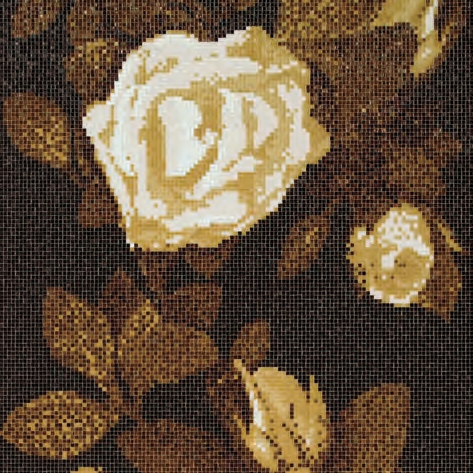 Springrose Brown A mosaic