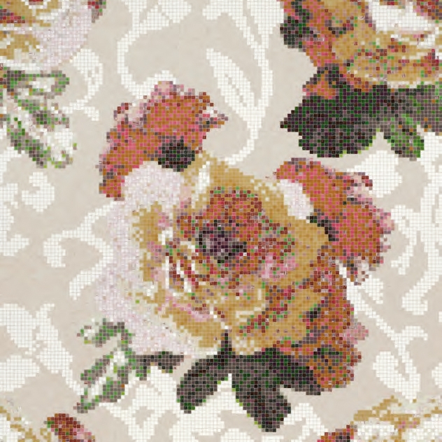 Afficher le produit Fleurs Grigio mosaic du fabricant Bisazza