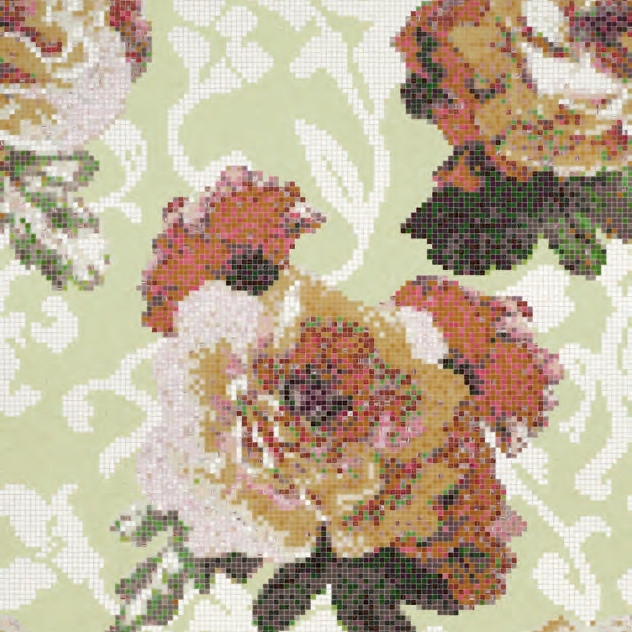 Afficher le produit Fleurs Verde mosaic du fabricant Bisazza