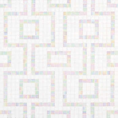 Afficher le produit Labirinto Bianco mosaic du fabricant Bisazza