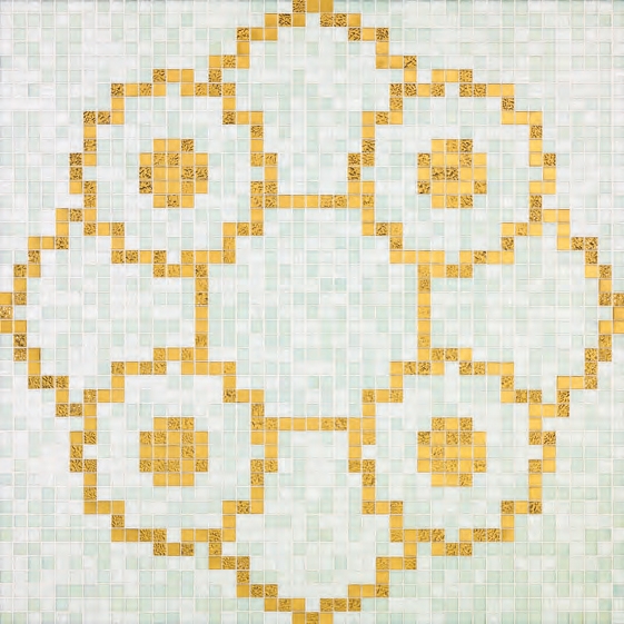 Afficher le produit Linear De Rosas Blanco mosaic du fabricant Bisazza