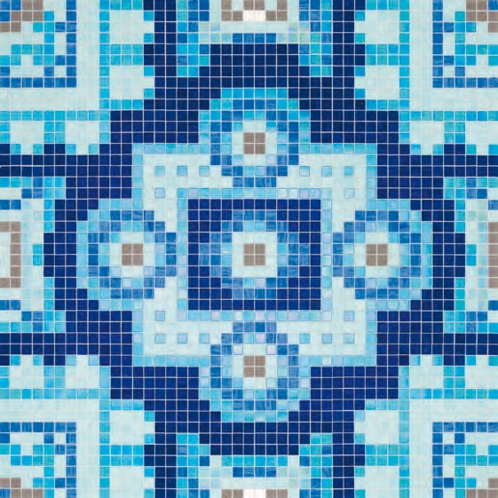 Afficher le produit Silk Blue mosaic du fabricant Bisazza