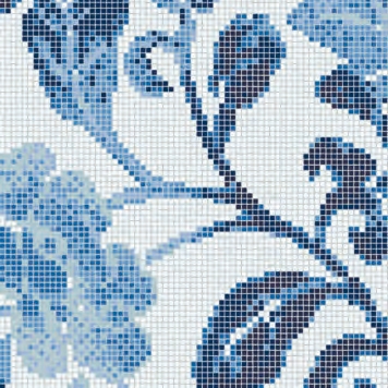 Produkt Summer Flowers Blue A mosaic des Herstellers Bisazza anzeigen