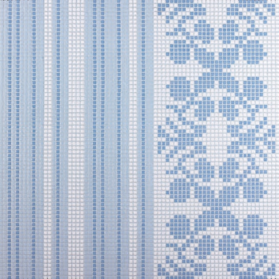 Display product Wallpaper Blue mosaic from manufacturer Bisazza