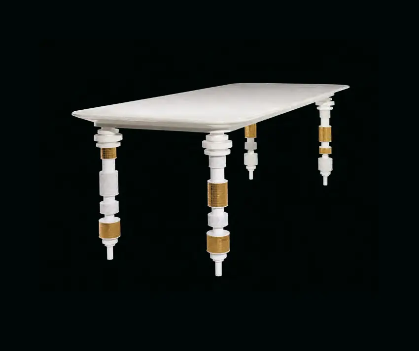 Bisazza - Engine white table