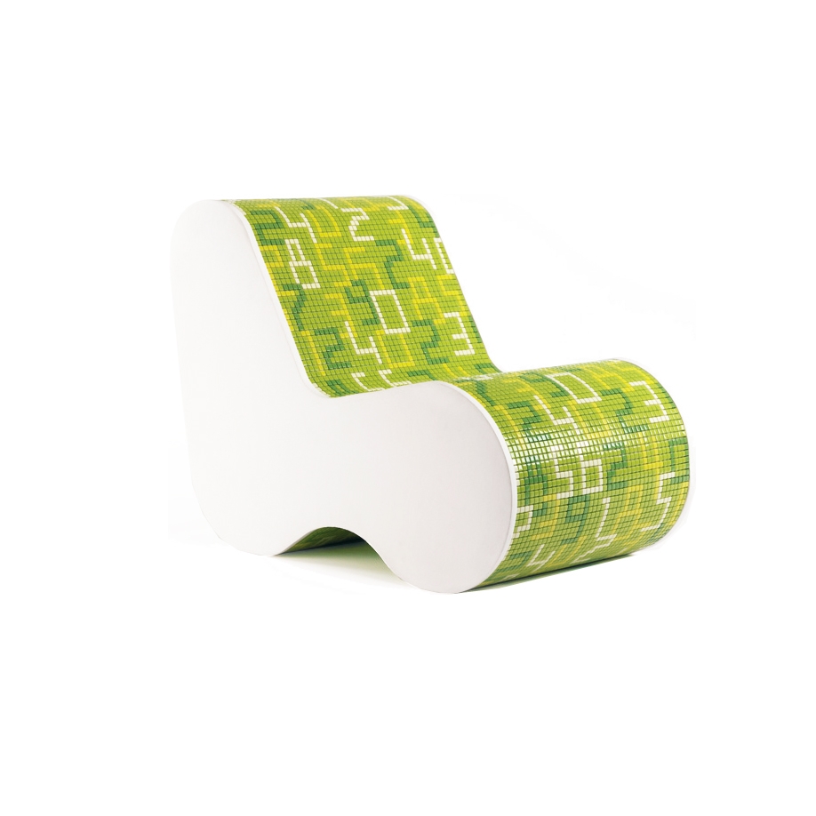 Single Soft Mosaic Data Green