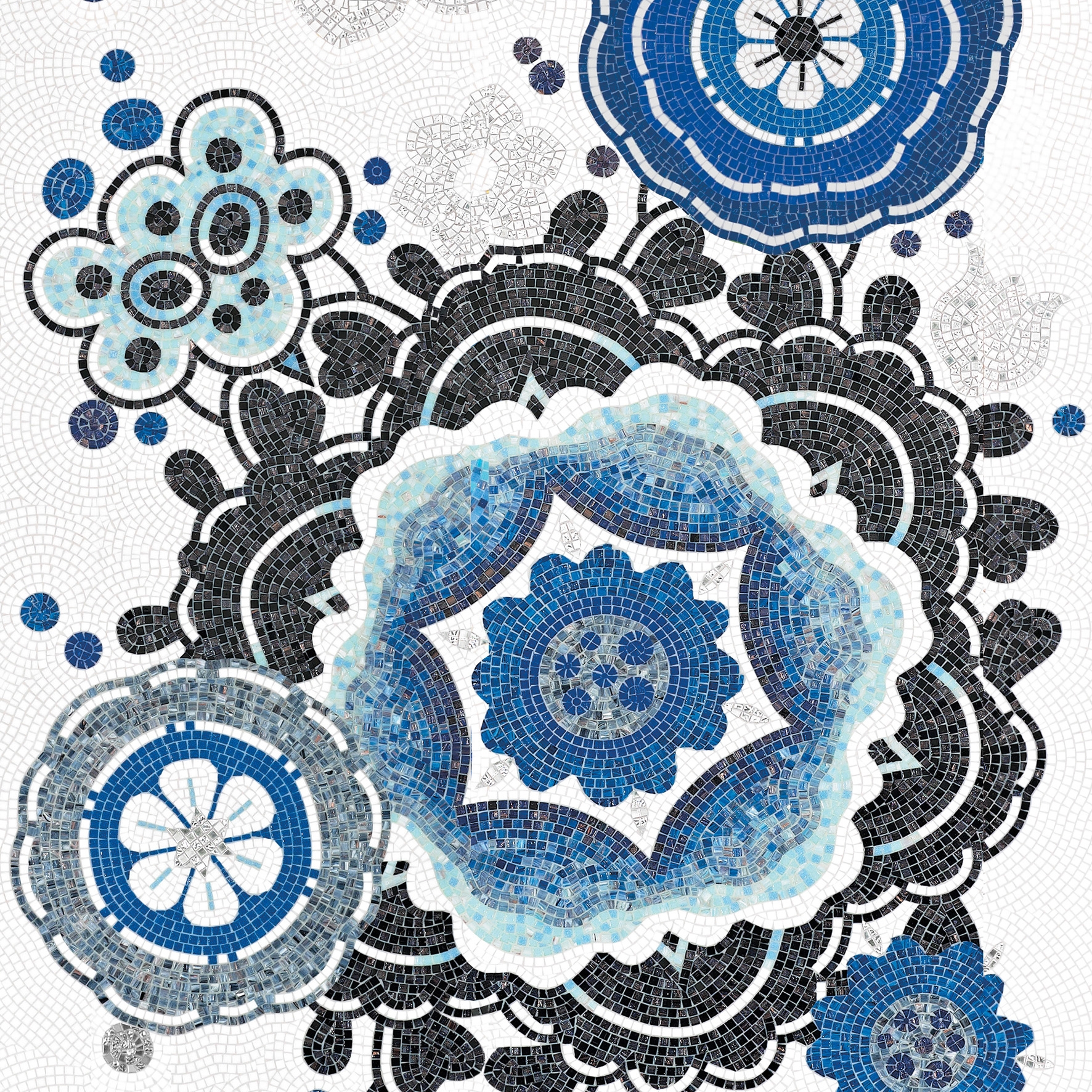 Display product Bloem Blu from manufacturer Bisazza