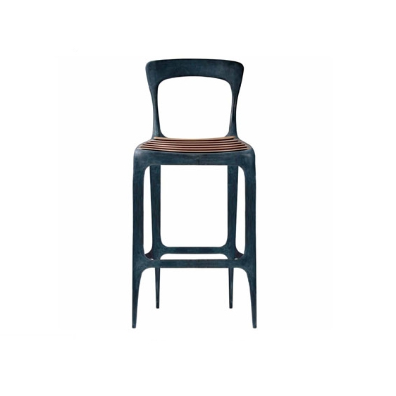 Vertoon produk Flow bar stool van vervaardiger Henry Hall Design