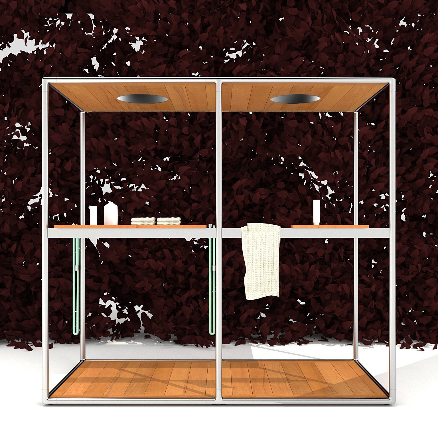 Display product Wazebo outdoor shower pavilion - double version from manufacturer Kos