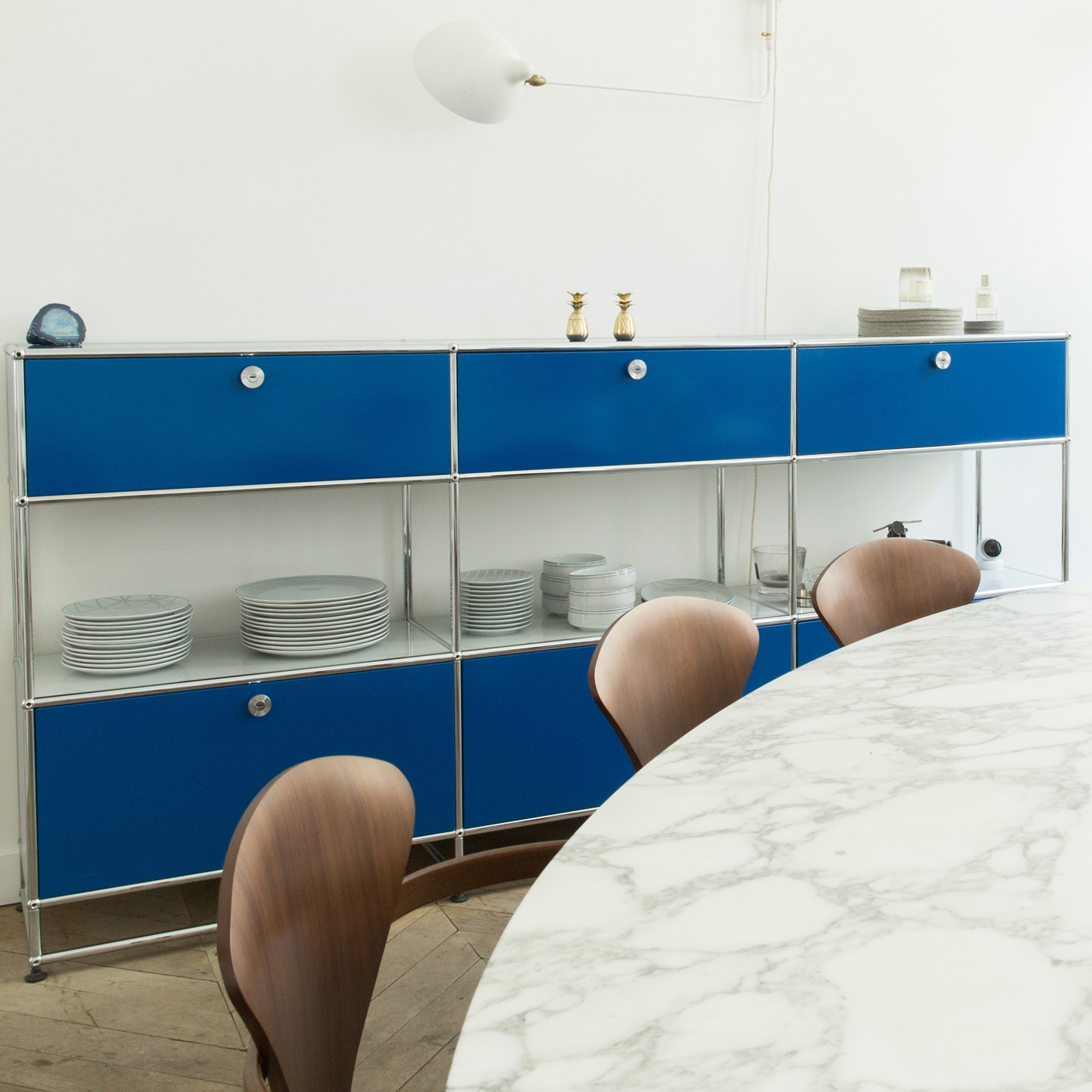 Display product USM Haller Sideboard | Gentian Blue from manufacturer USM