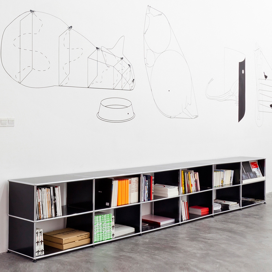 Mostra il prodotto USM Haller Shelving | Anthracite del produttore USM