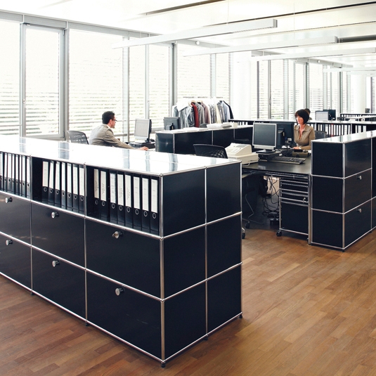 Display product USM Haller Storage | Graphite Black from manufacturer USM