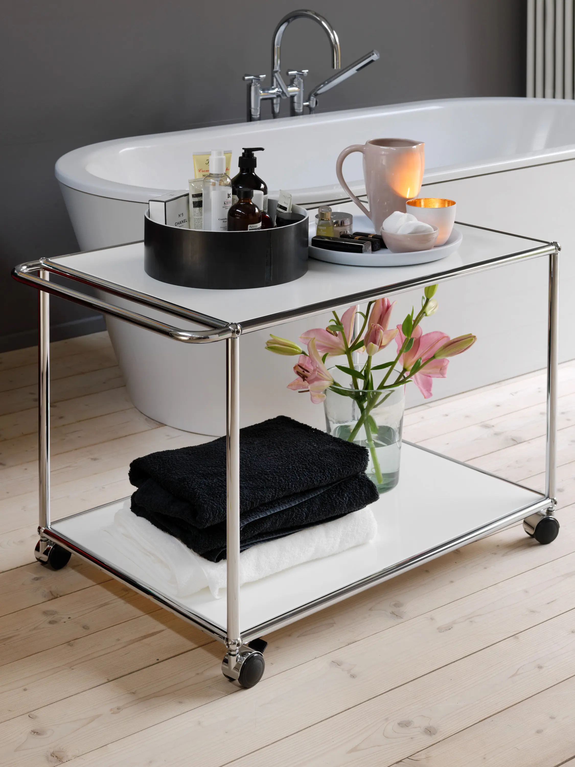 USM - USM Haller Serving Cart | Pure White
