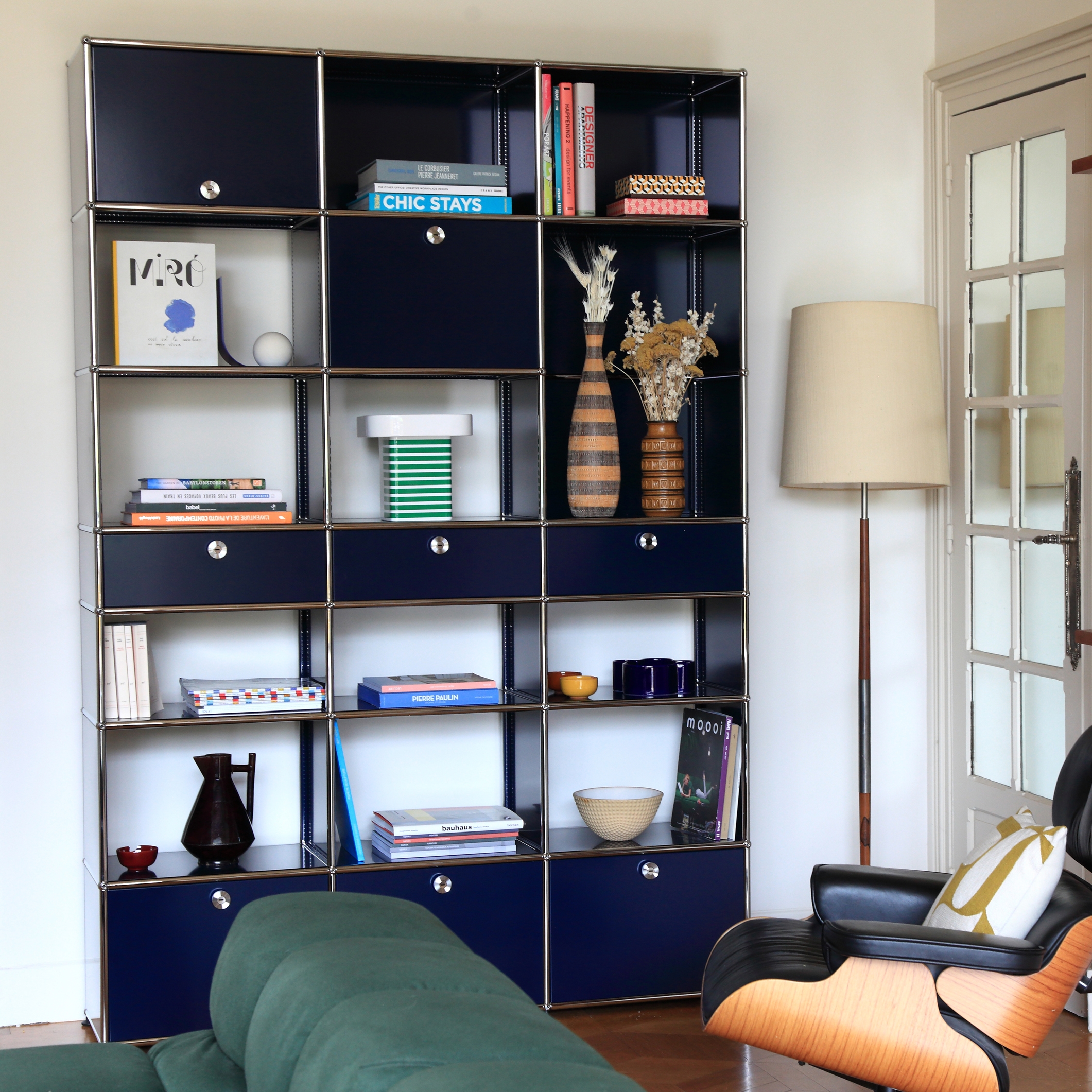 USM Haller Shelving | Steel Blue