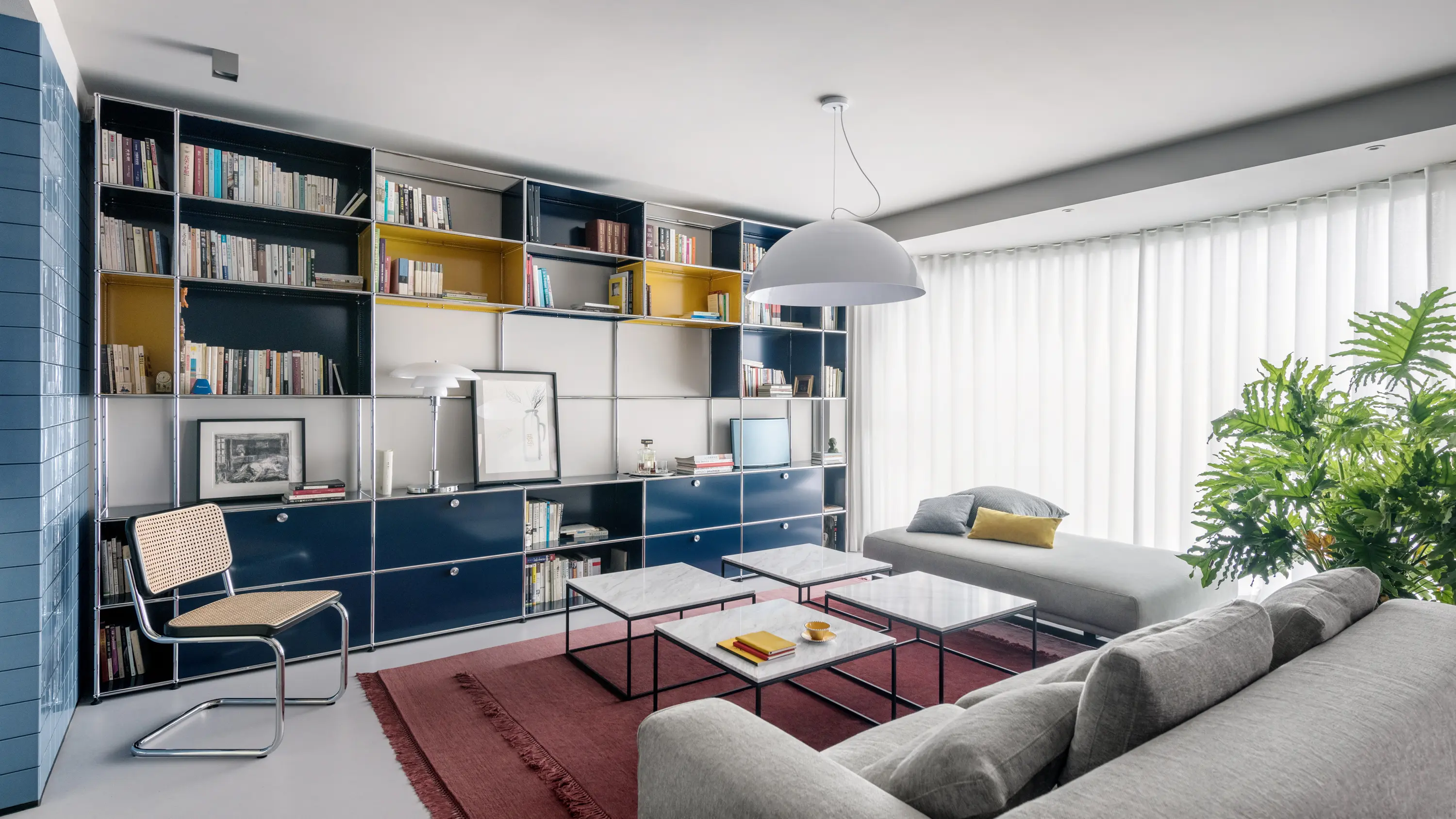 USM - USM Haller Shelving | Steel Blue