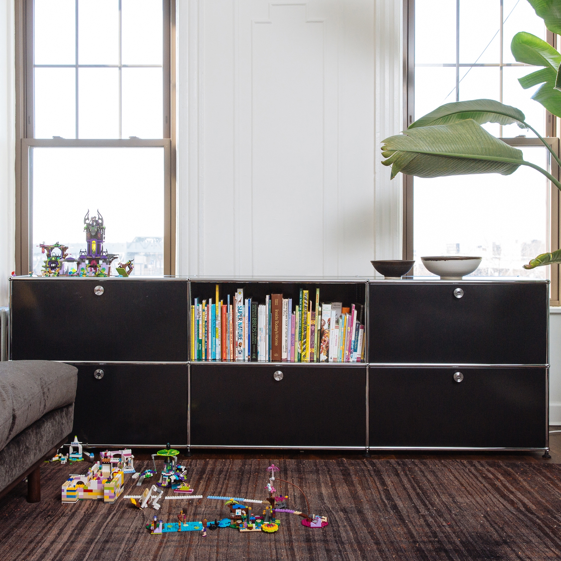 Display product USM Haller Sideboard | Graphite Black from manufacturer USM