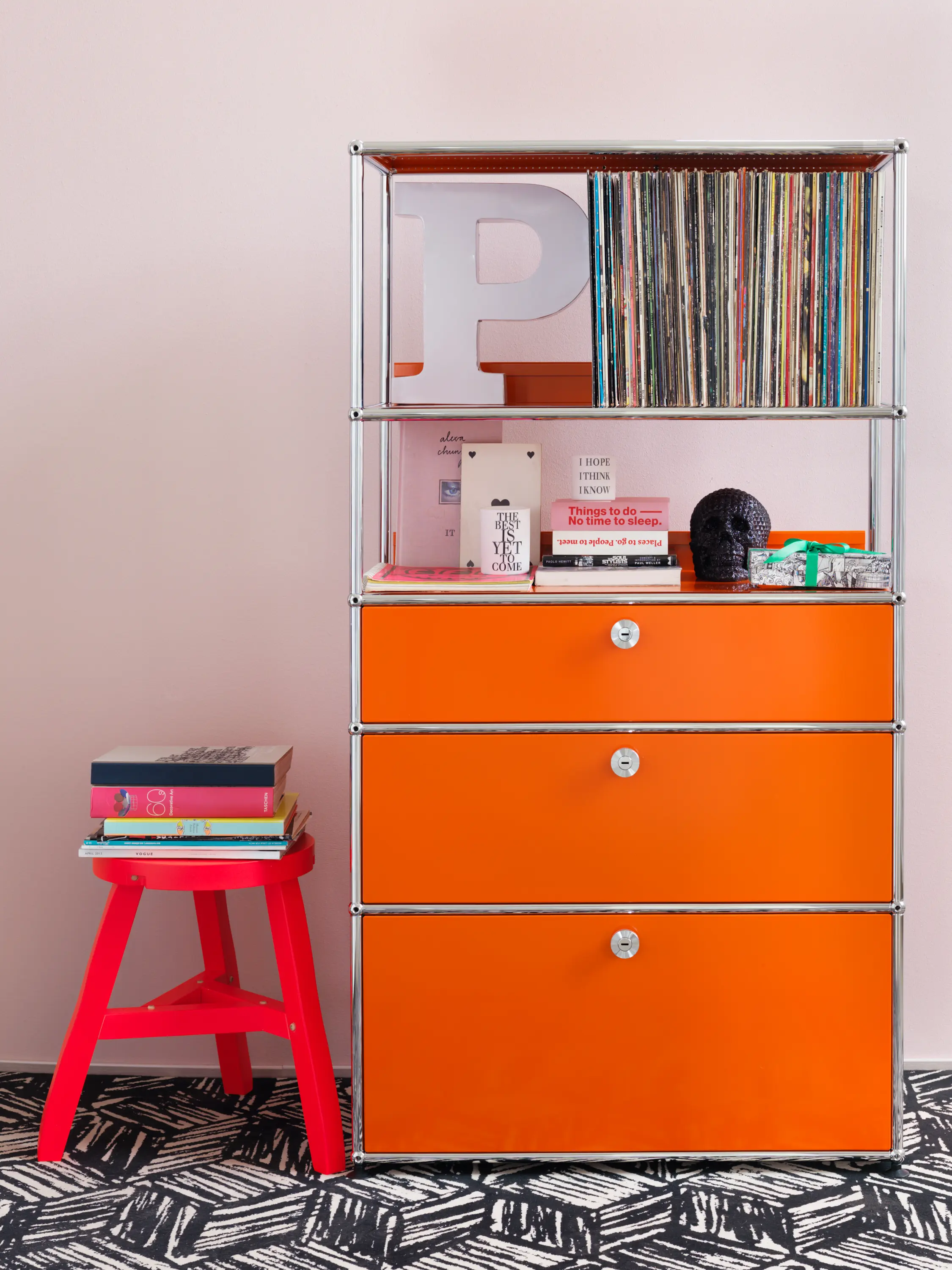 USM HALLER CREDENZA | PURE ORANGE - Shelving from USM | Architonic