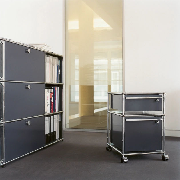 USM HALLER PEDESTAL | ANTHRACITE - Pedestals from USM | Architonic