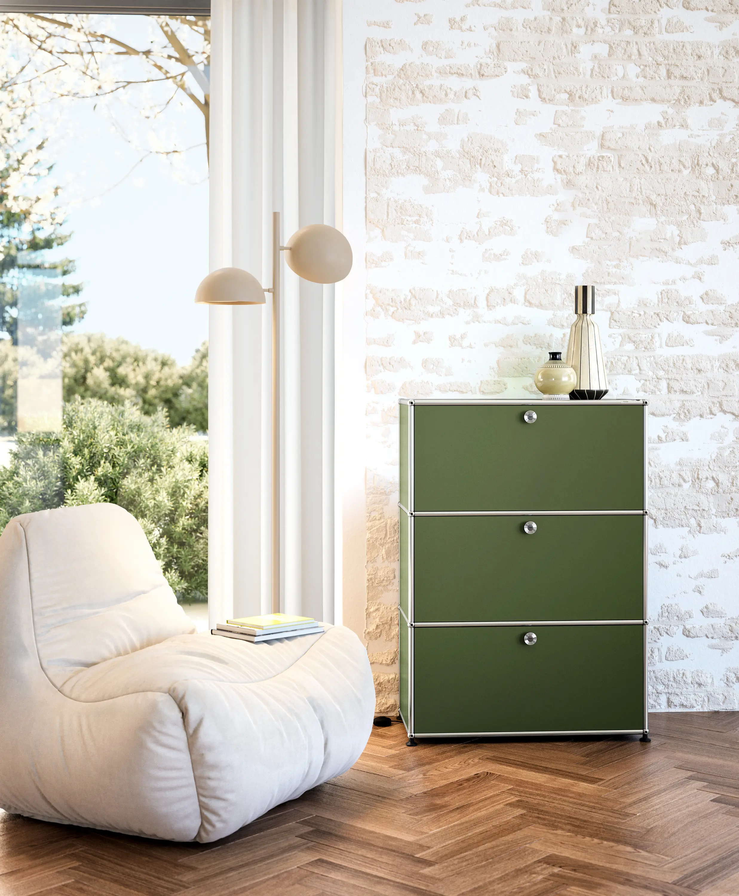 USM - USM Haller Credenza | Olive Green