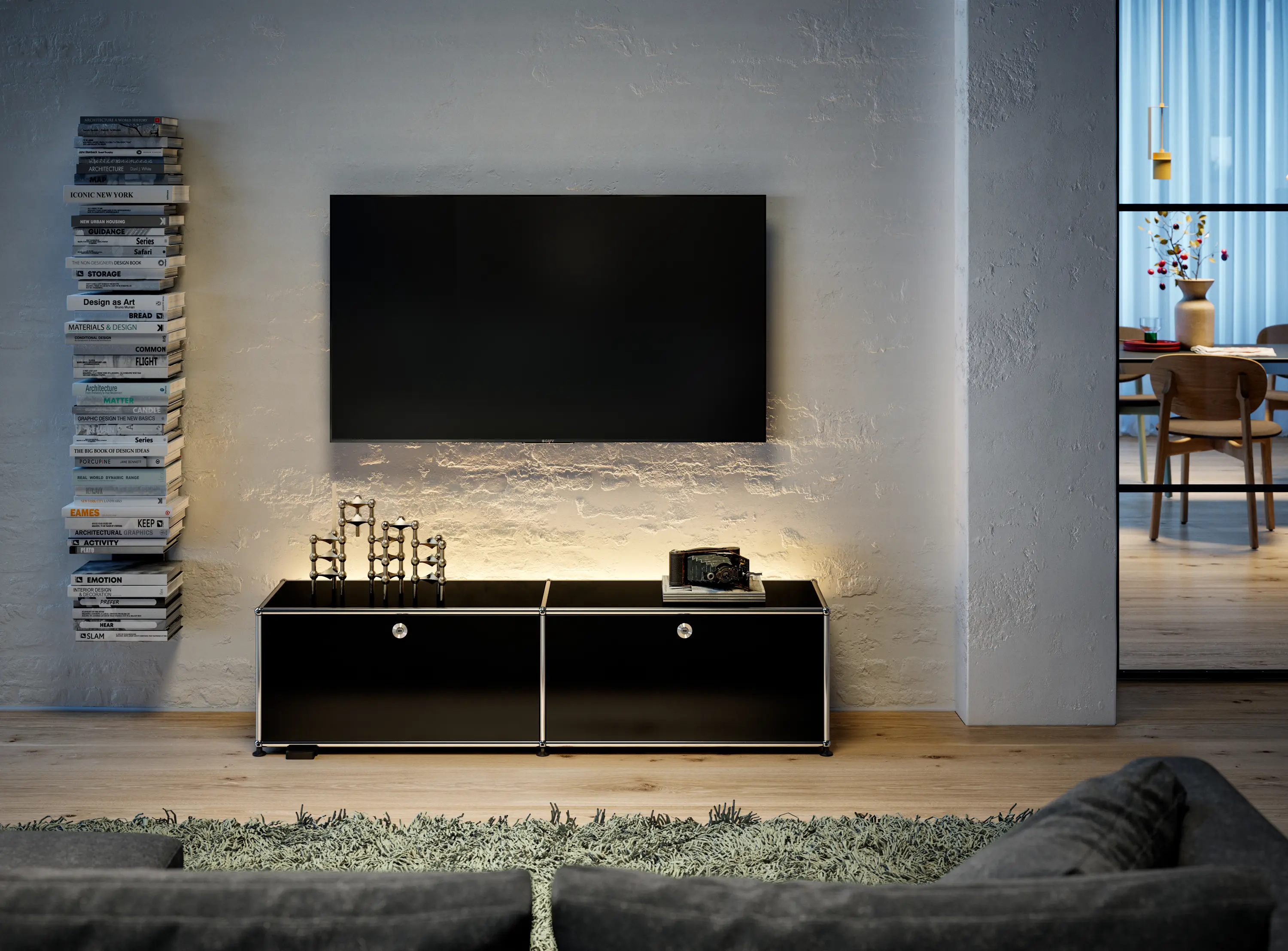 USM - USM Haller E Media | Graphite black