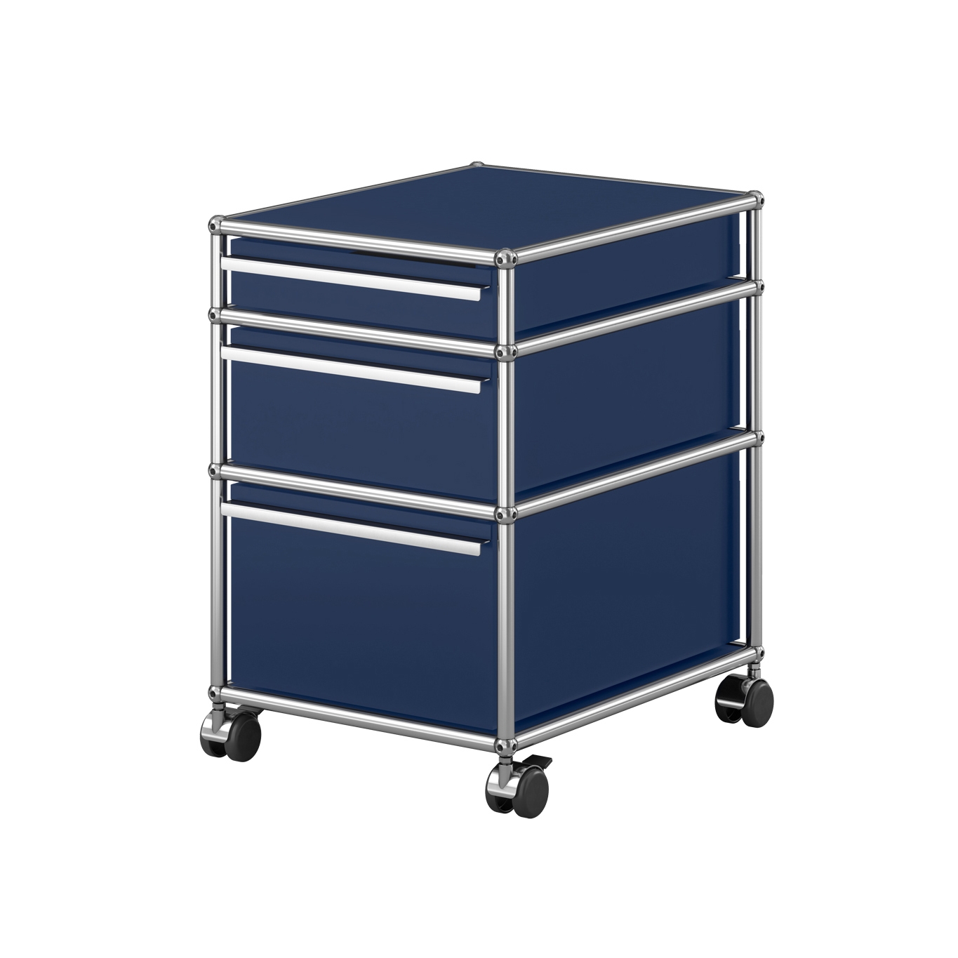 Display product USM Haller Pedestal | Steel Blue from manufacturer USM