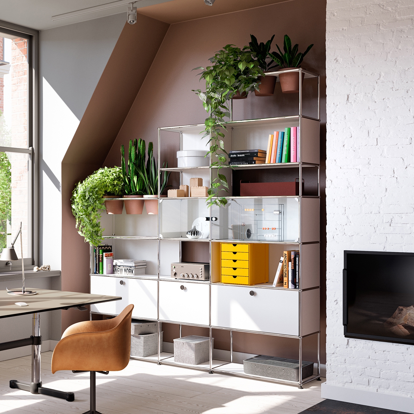 Mostrar el producto USM Haller Shelving | Pure White del fabricante USM