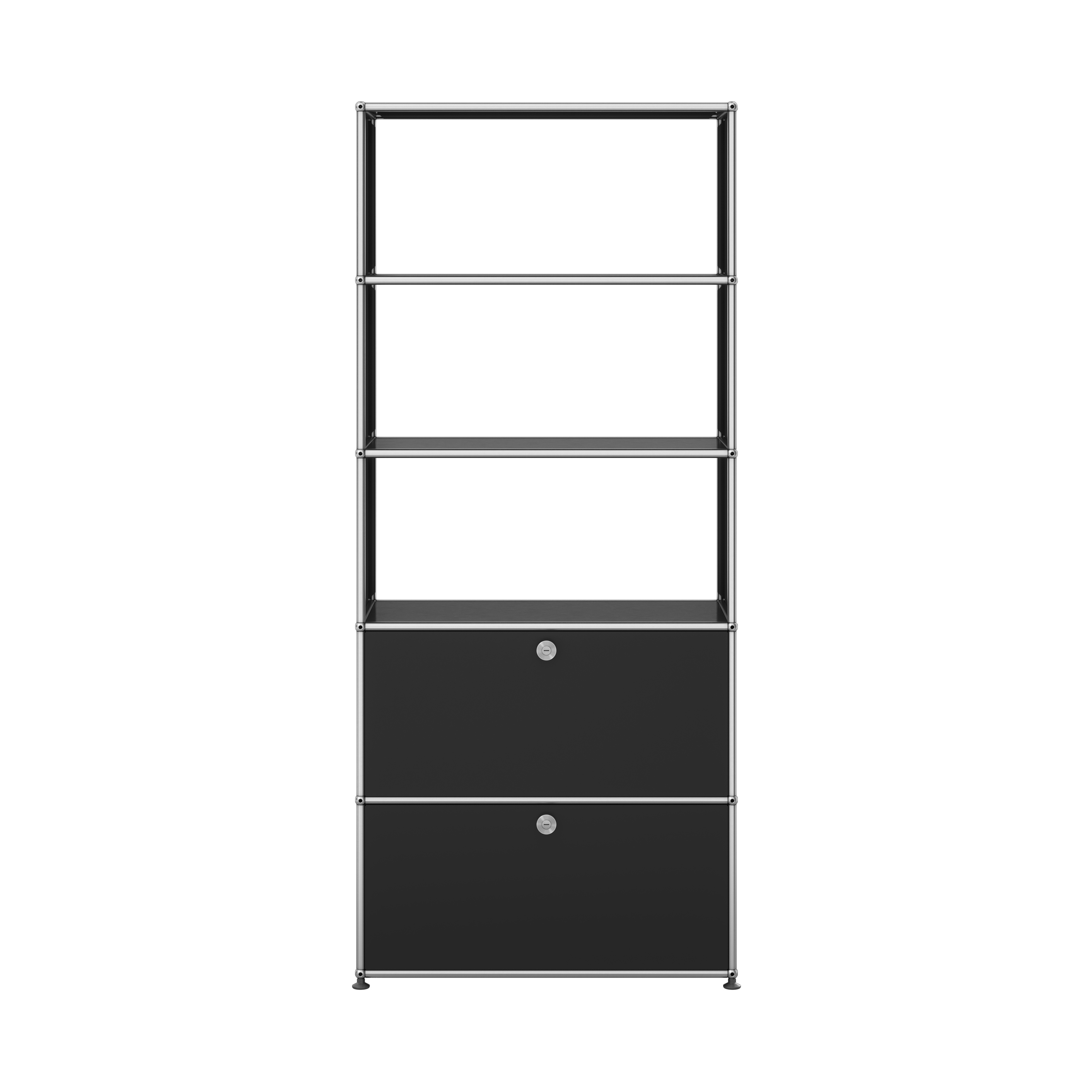 USM Haller Shelving | Graphite Black
