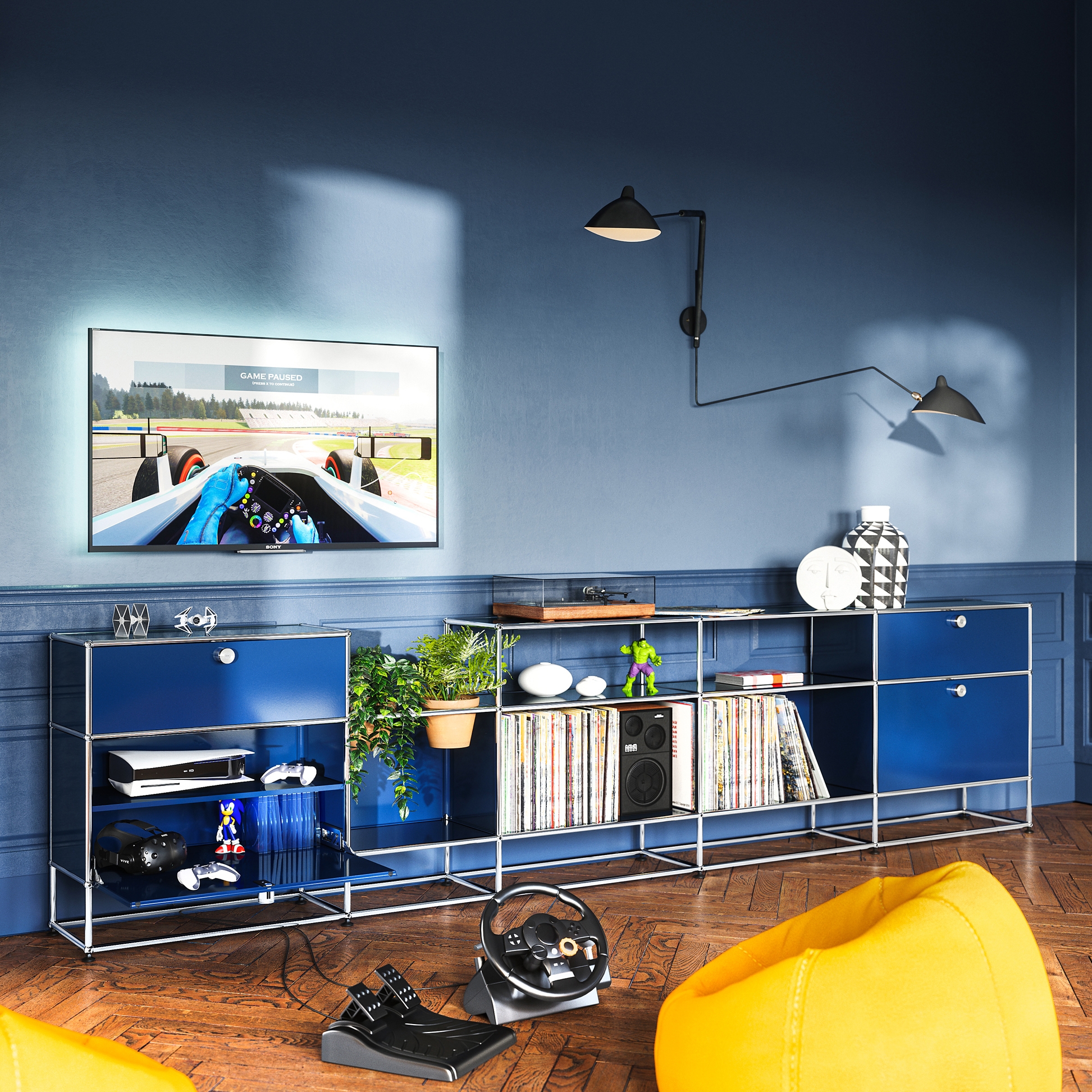 Afficher le produit USM Haller Sideboard | Gentian Blue du fabricant USM