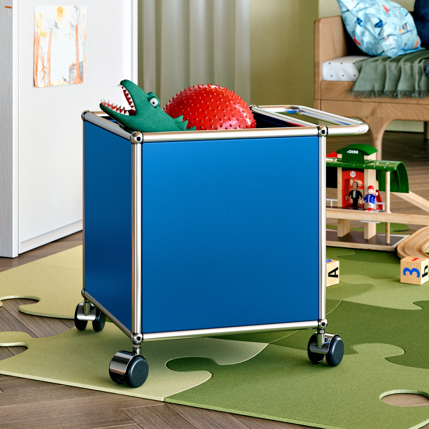 USM Haller Storage | Gentian Blue