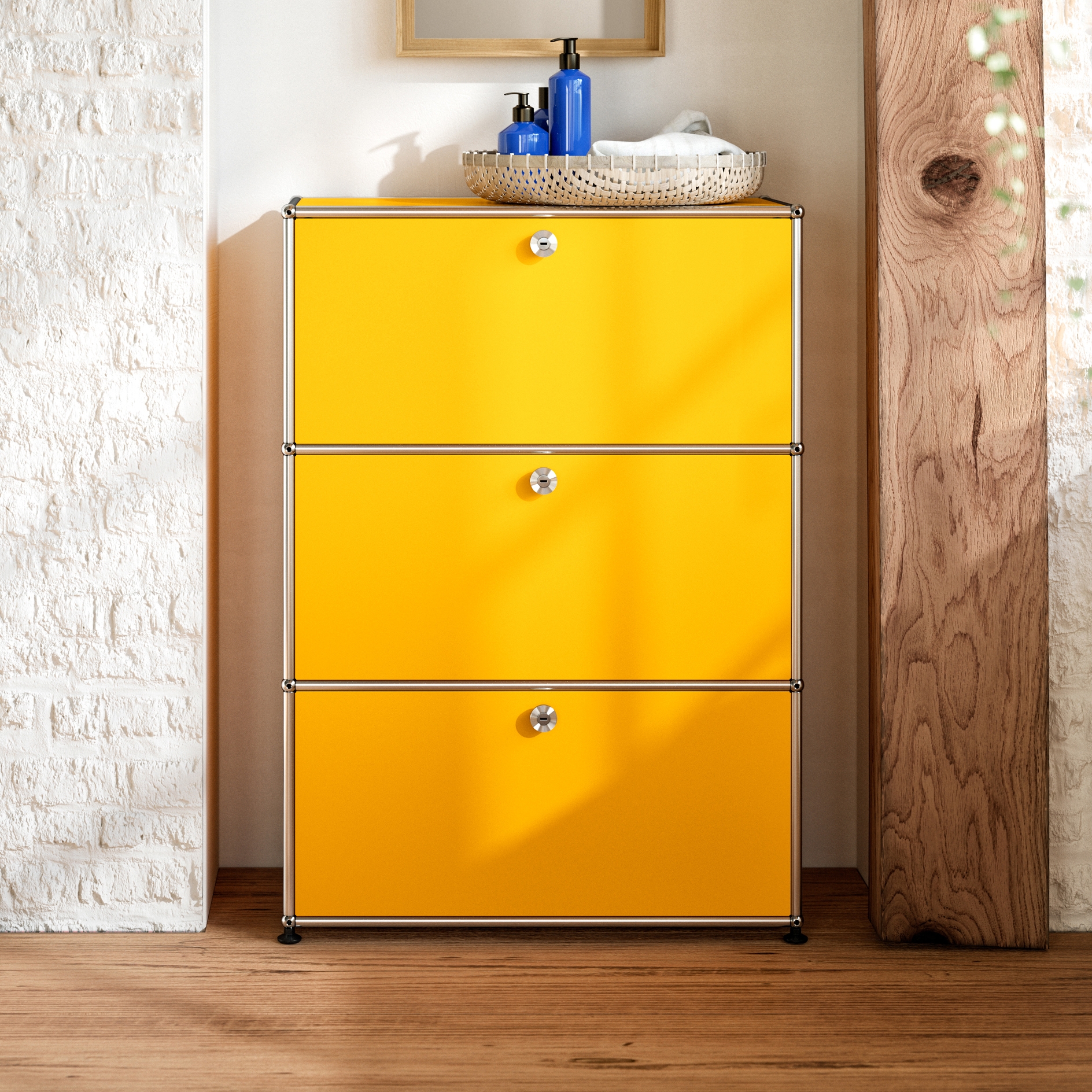 Display product USM Haller Storage | Golden yellow from manufacturer USM