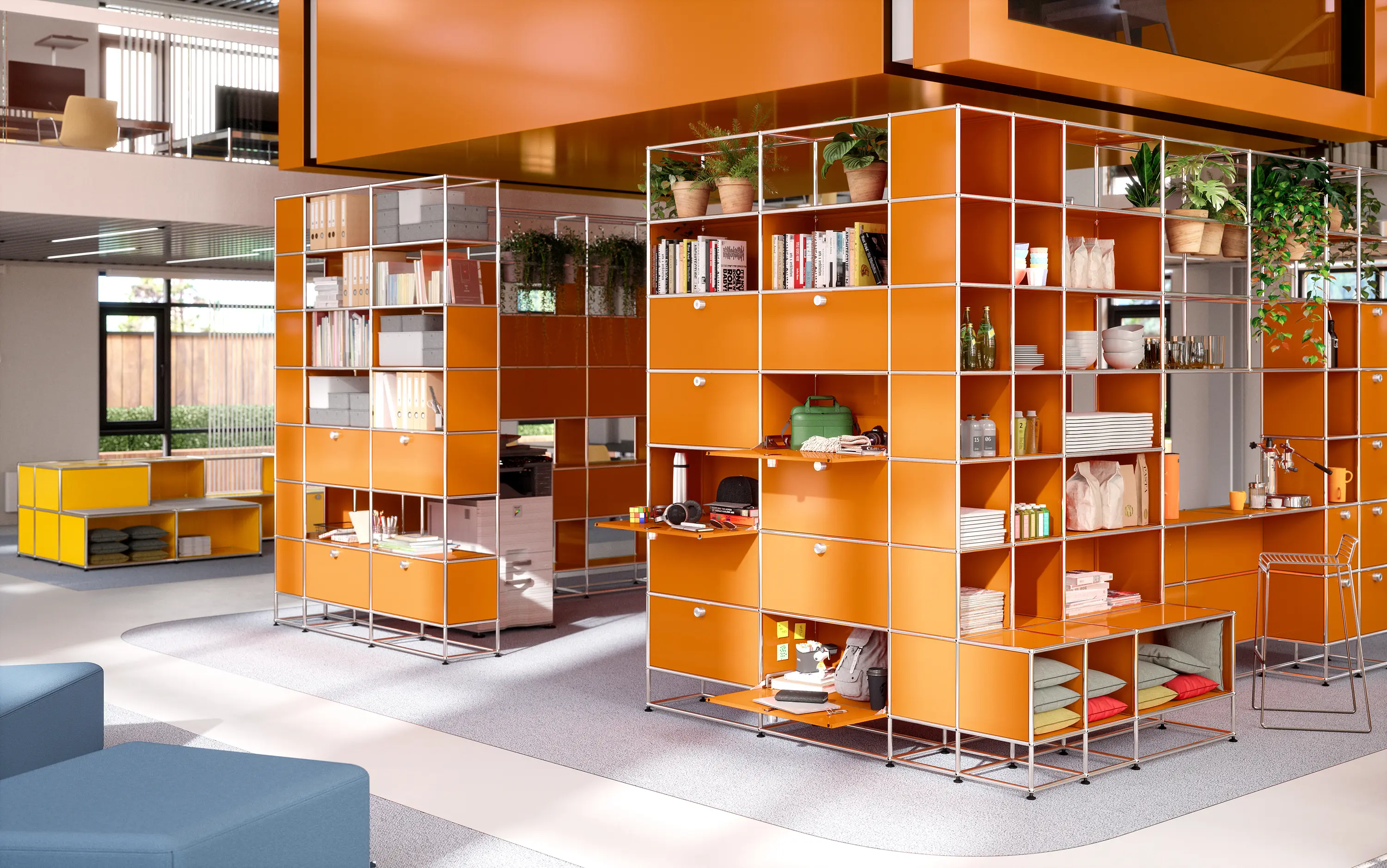 USM HALLER STORAGE | PURE ORANGE - Shelving from USM | Architonic