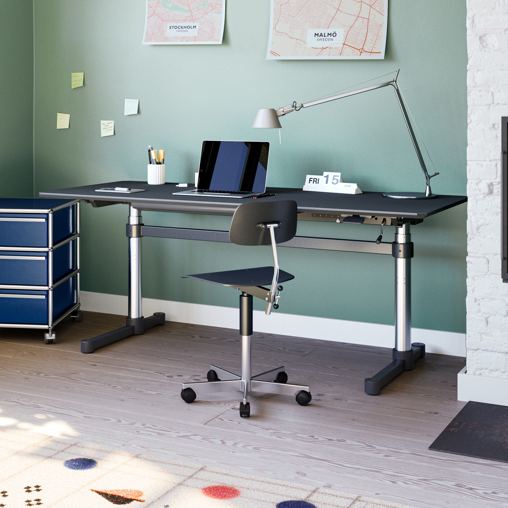 Afficher le produit USM Kitos Table | Nero du fabricant USM