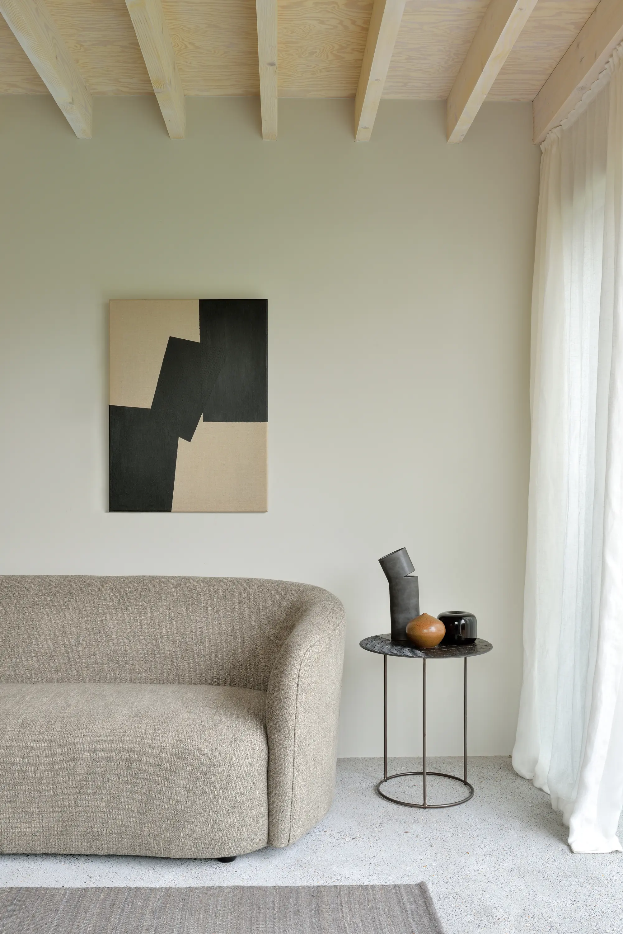 Ethnicraft - Celeste | Side table - lava linear - black