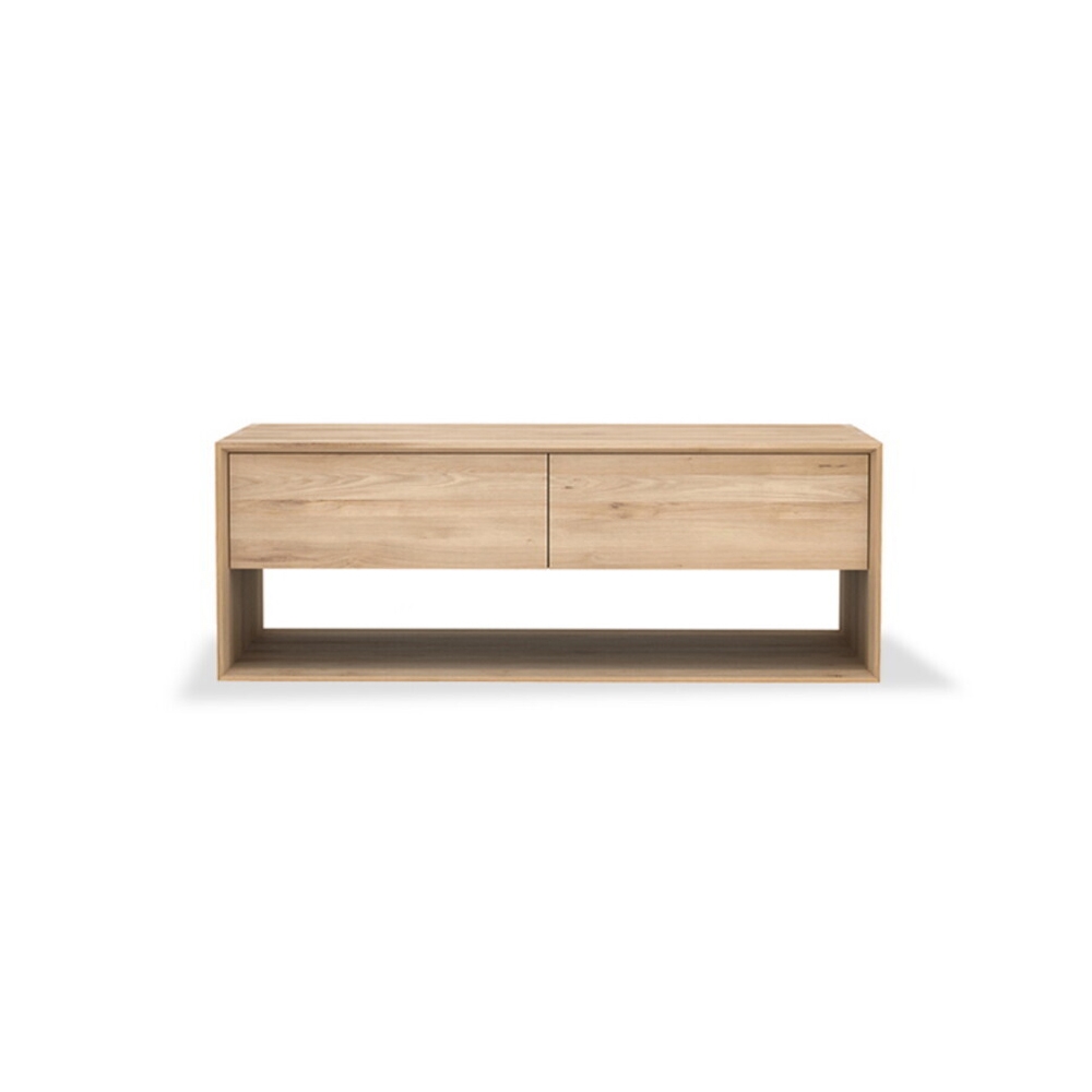 Produkt Nordic | Oak TV cupboard - 1 flip-down door - 1 drawer des Herstellers Ethnicraft anzeigen