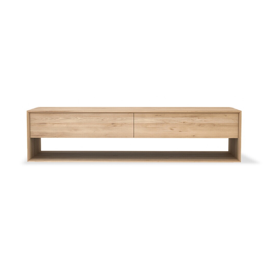 Produkt Nordic | Oak TV cupboard - 1 flip-down door - 1 drawer des Herstellers Ethnicraft anzeigen
