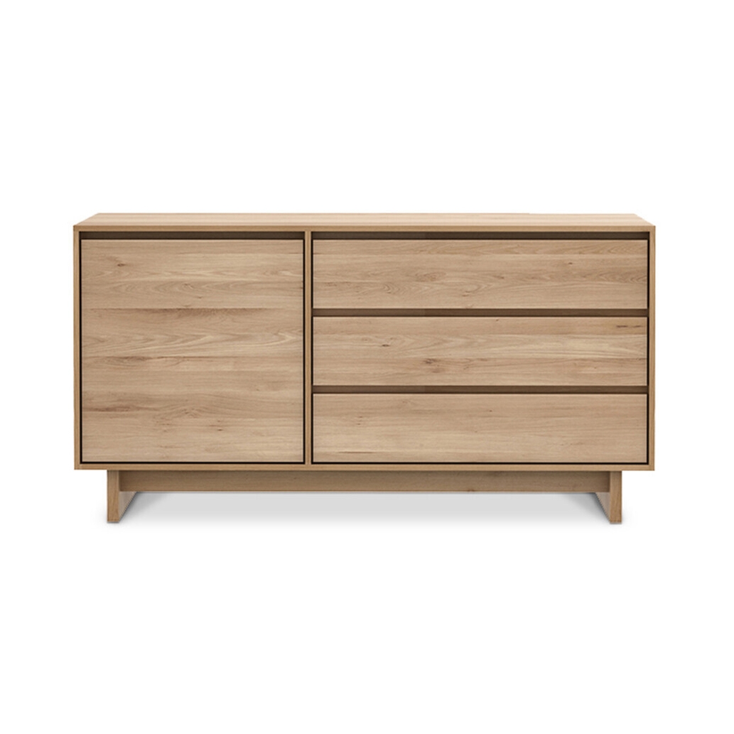 Mostra il prodotto Wave | Oak sideboard - 1 door - 3 drawers del produttore Ethnicraft