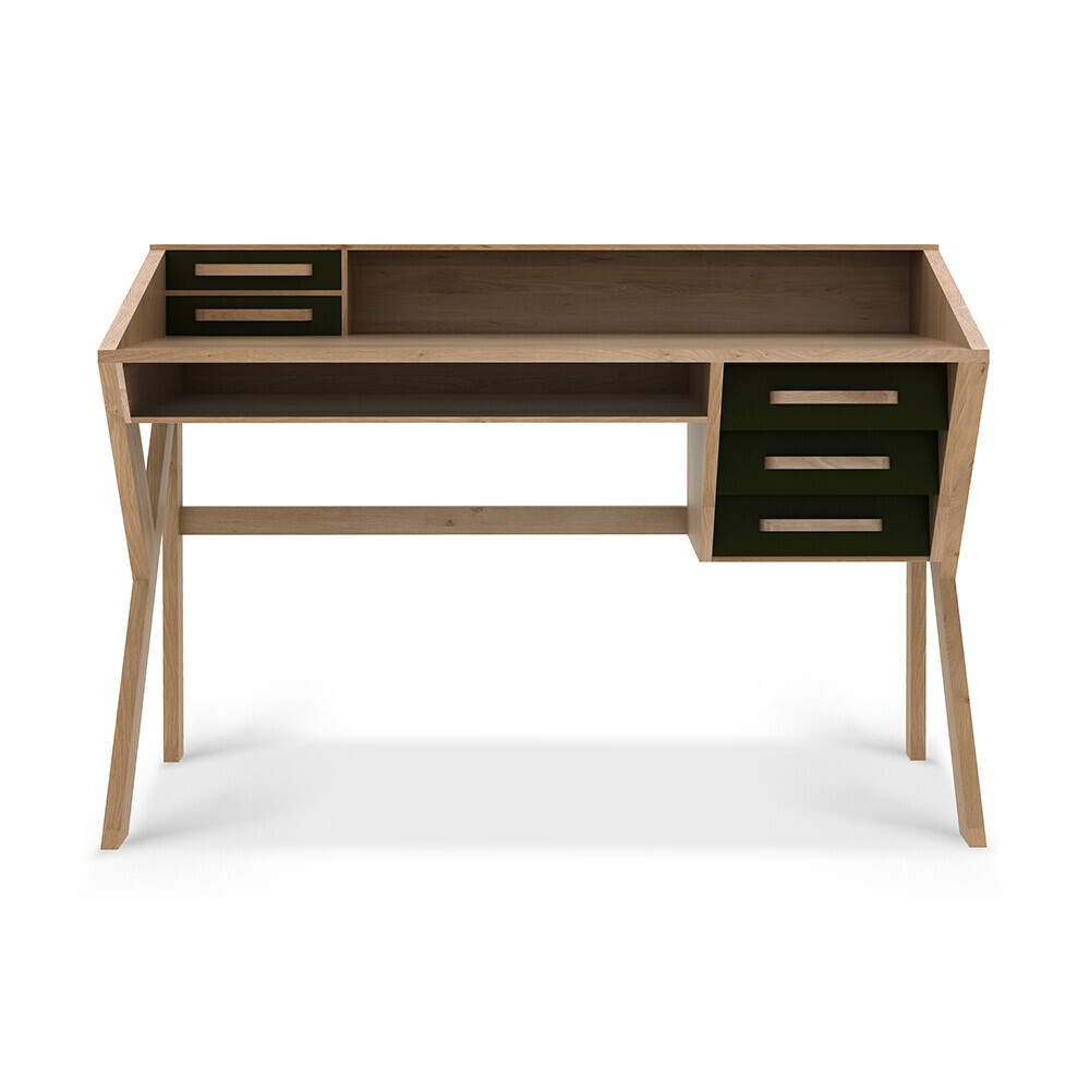 Produkt Origami | Oak desk - 5 drawers - black des Herstellers Ethnicraft anzeigen