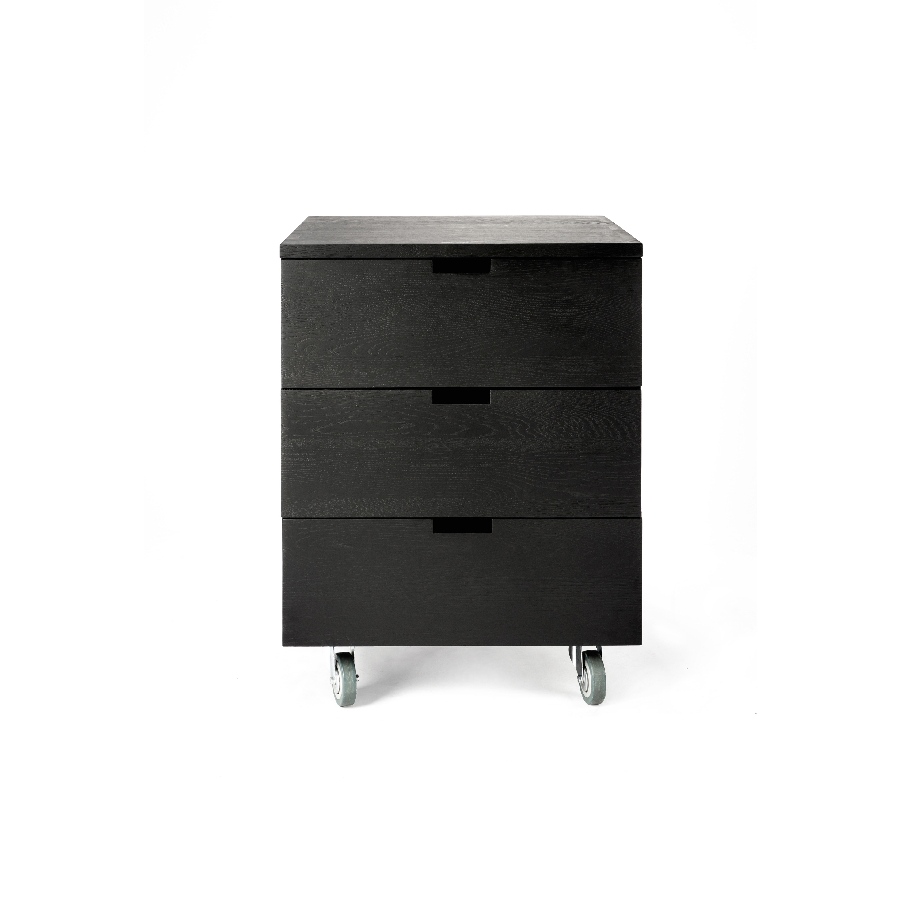 Display product Billy | Oak black drawer unit - 3 drawers - varnished from manufacturer Ethnicraft