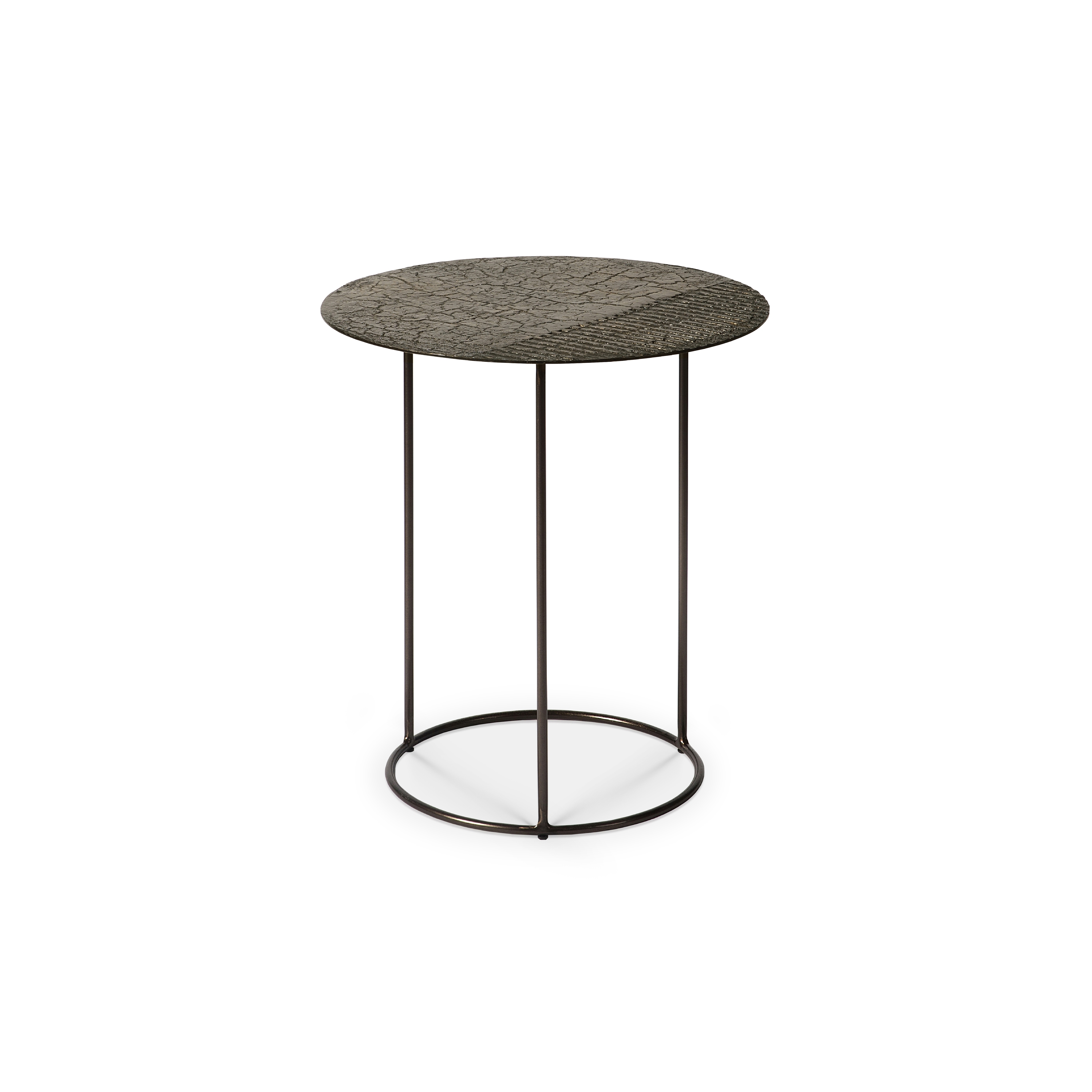 Celeste | Side table - lava linear - whisky
