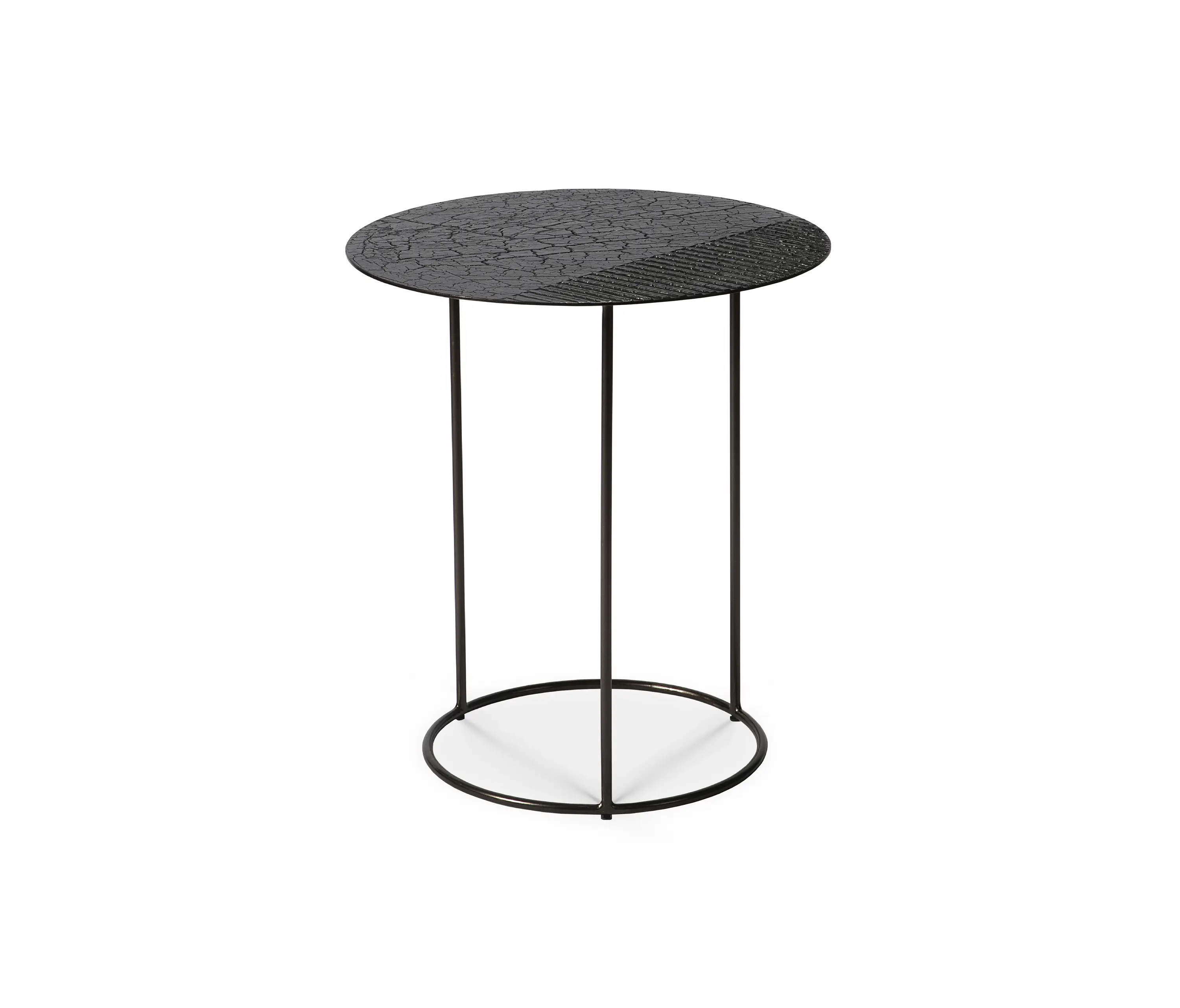 Ethnicraft - Celeste | Side table - lava linear - black