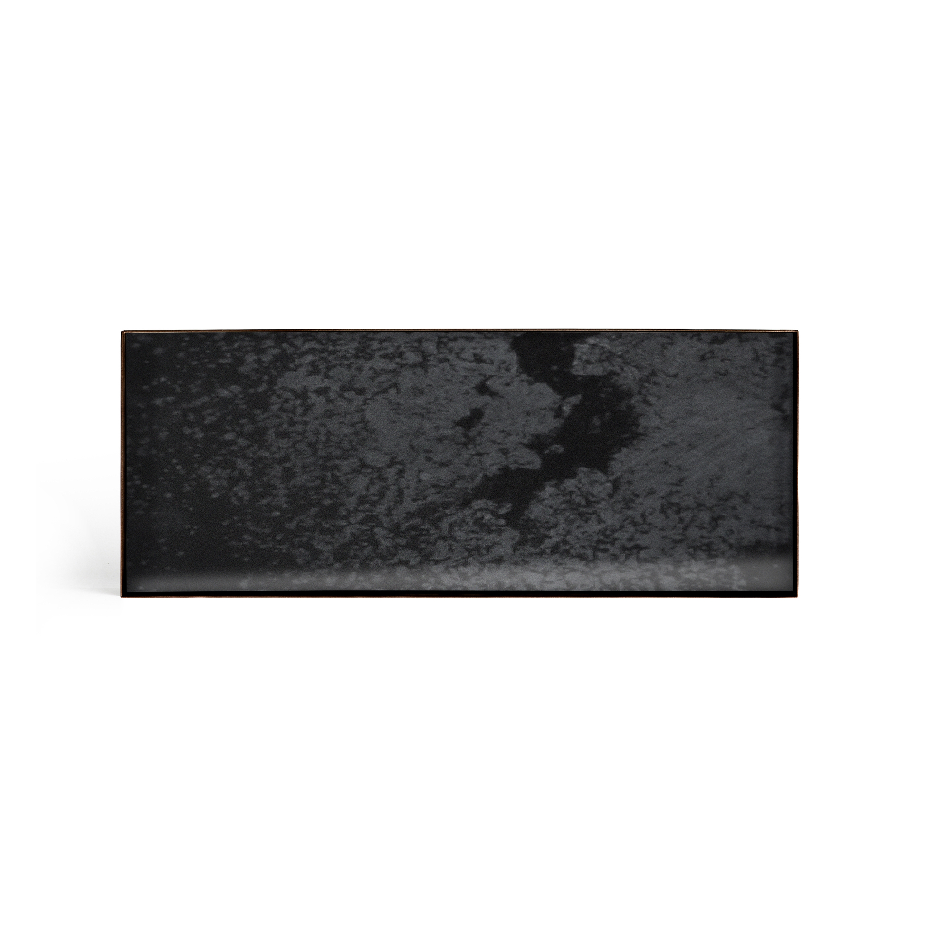 Produkt Classic tray collection | Charcoal mirror valet tray - black metal rim - rectangular - L des Herstellers Ethnicraft anzeigen