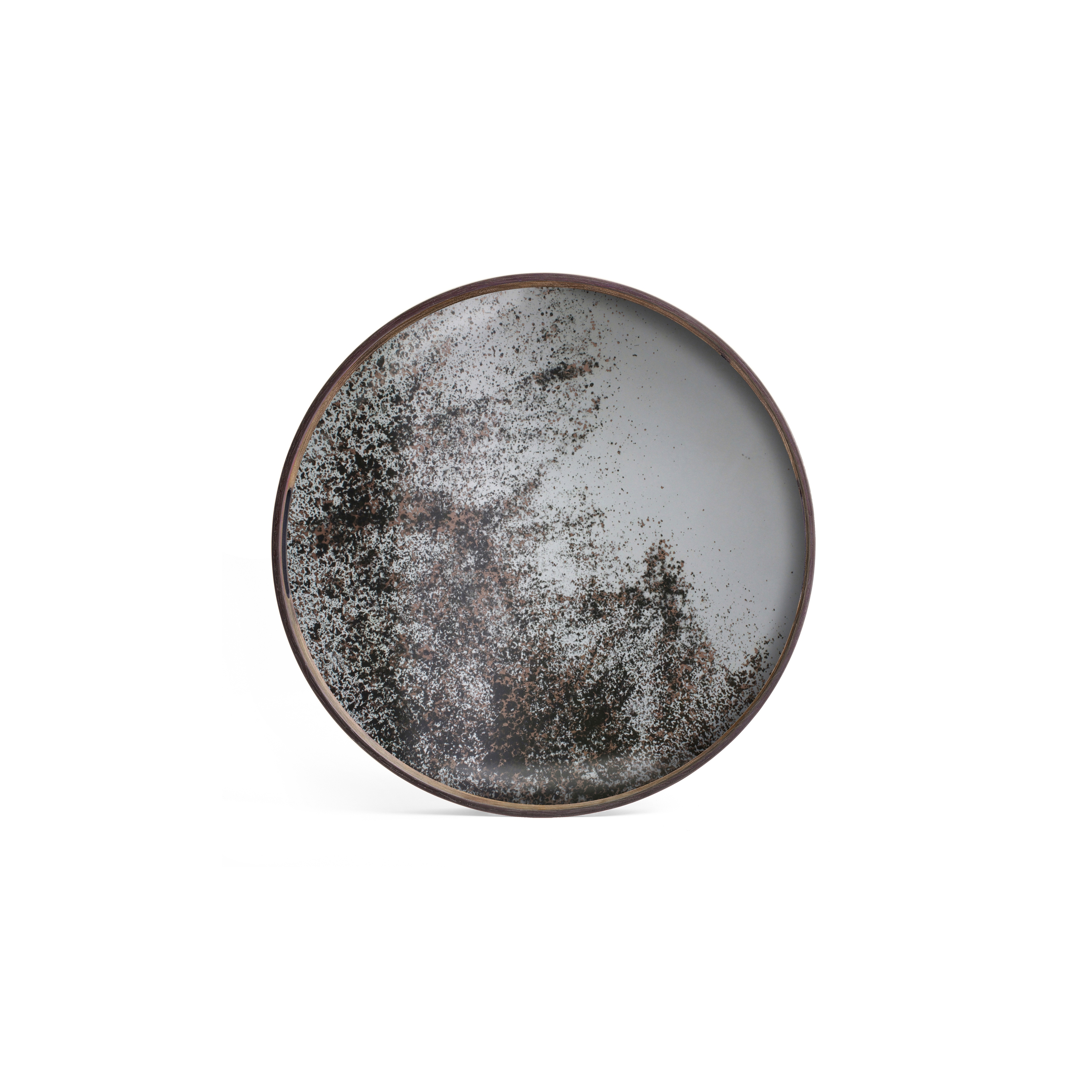 Classic tray collection | Clear mirror tray - round - S